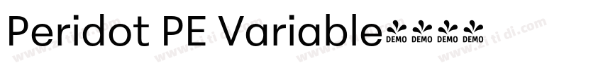 Peridot PE Variable字体转换